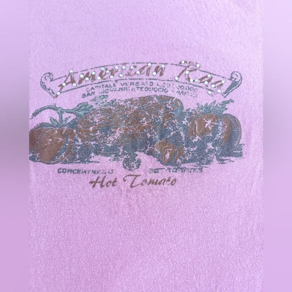 Vintage American Rag Pink Graphic Short Sleeve Tee, Small - Picture 3 of 7